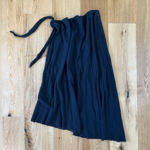 Women’s Black Vintage Victoria’s Secret Wrap Tie Skirt